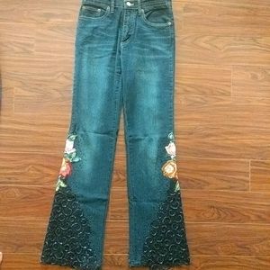 Midori Embellished Denim Jeans Size 30